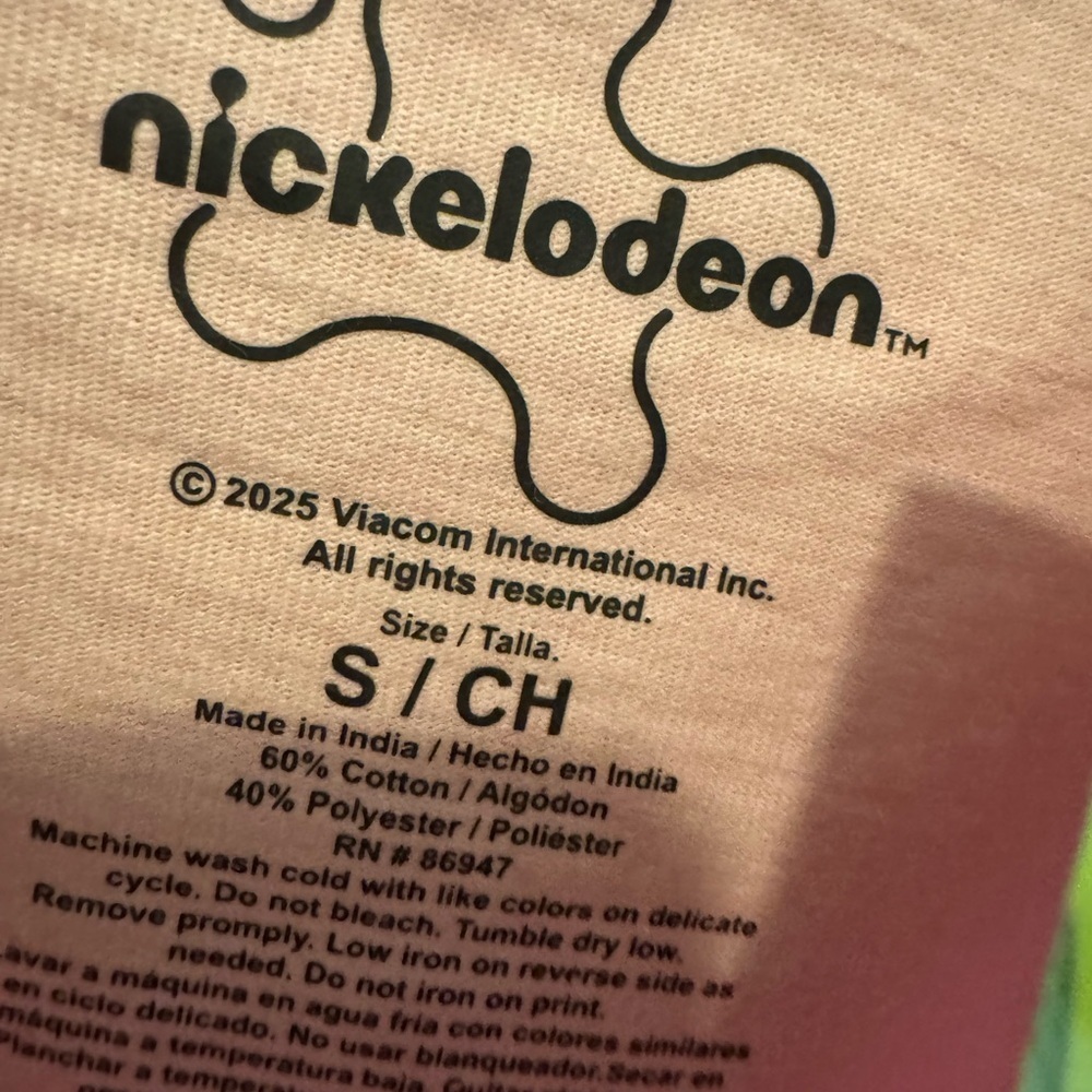 Nickelodeon Logo Tee in Pink and Green - Picture 4 of 4